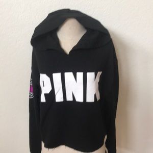 Pink Victoria's Secret hoodie medium cropped